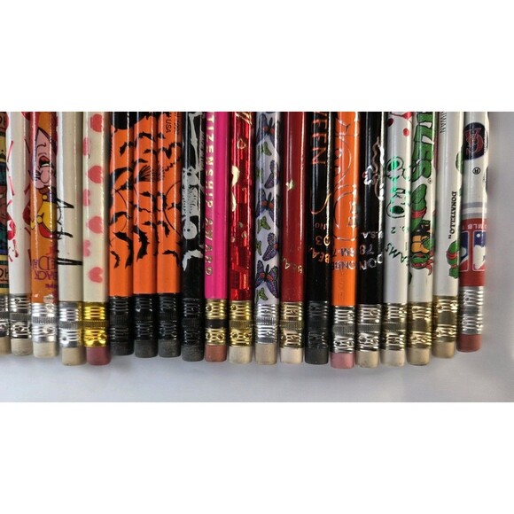 LOT of 41 Vintage 90s PENCILS Ad TMNT Cartoon Disney Holidays UNSHARPENED New - Picture 7 of 8